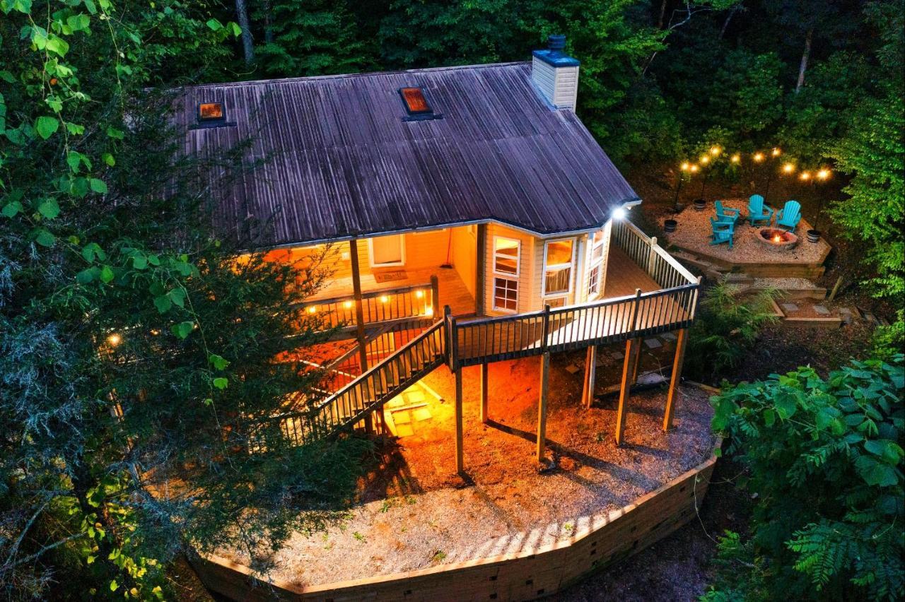 Cozy Cabin Retreat - Hot Tub, Fireplace & Fire Pit Blue Ridge Exterior foto